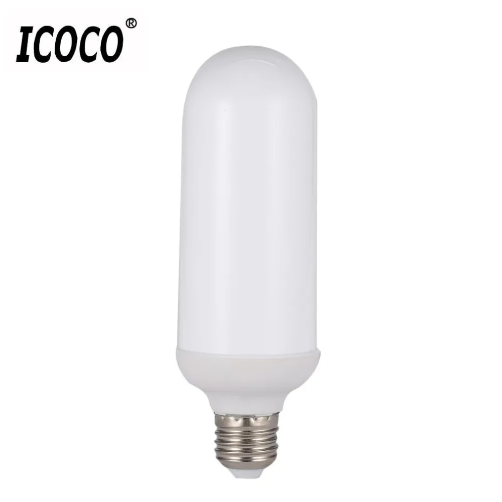 ICOCO E27 5 Вт/6 Вт Светодиодный светильник с эффектом мерцания Ночной без пламени