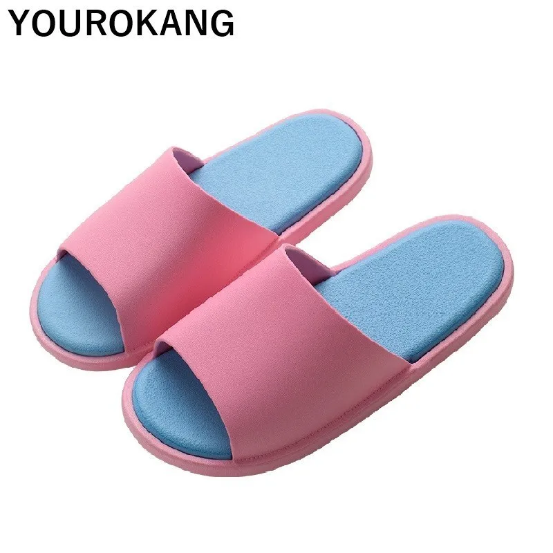 Летние женские туфли Домашние тапочки Нескользящая силиконовая обувь для ванной