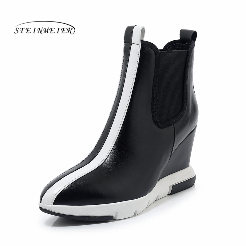 Демисезонные ботильоны женские ботинки на платформе удобная женская обувь