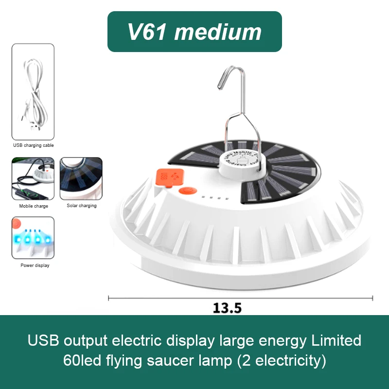 

Super Bright LED Bulb Solar Lamp Rechargeable Remote Control Outdoor Camping Lantern Portable Emergency Night Market Light
