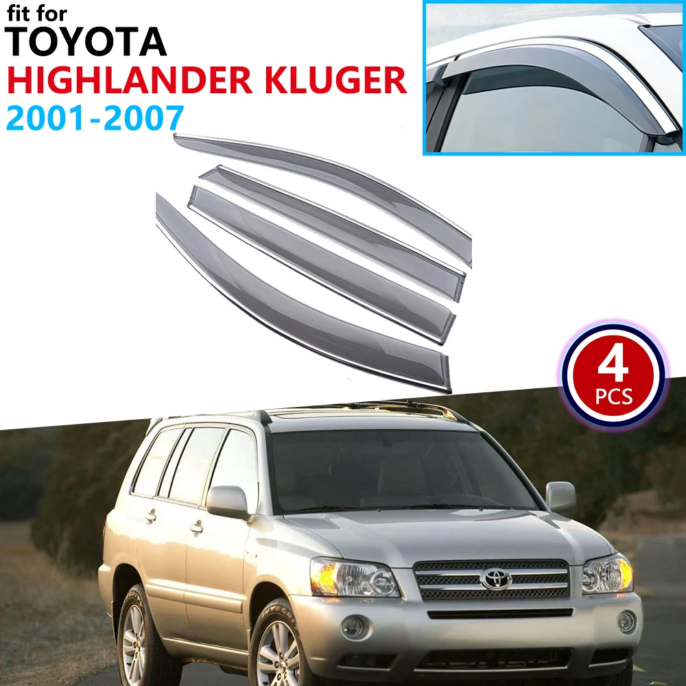 Для Toyota Highlander Kluger XU20 2001 ~ 2007 оконный козырек вентиляционные тенты защита от дождя