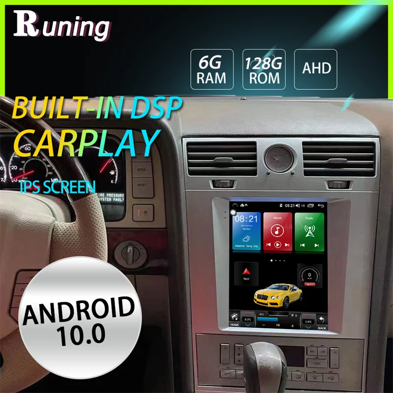 

Tesla Style Screen For Lincoln Navigator 2005 2006 2007-2009 Car Android Radio Stereo Multimedia Player GPS Navi Auto Head Unit