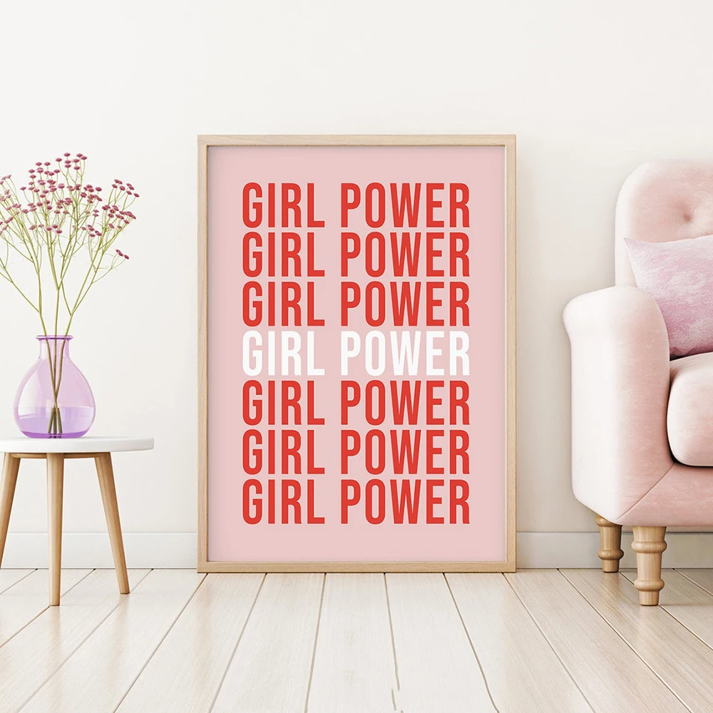 

Настенная картина «Power Hand» для женщин, постер для украшения стен гостиной и спальни, подарок для девушек