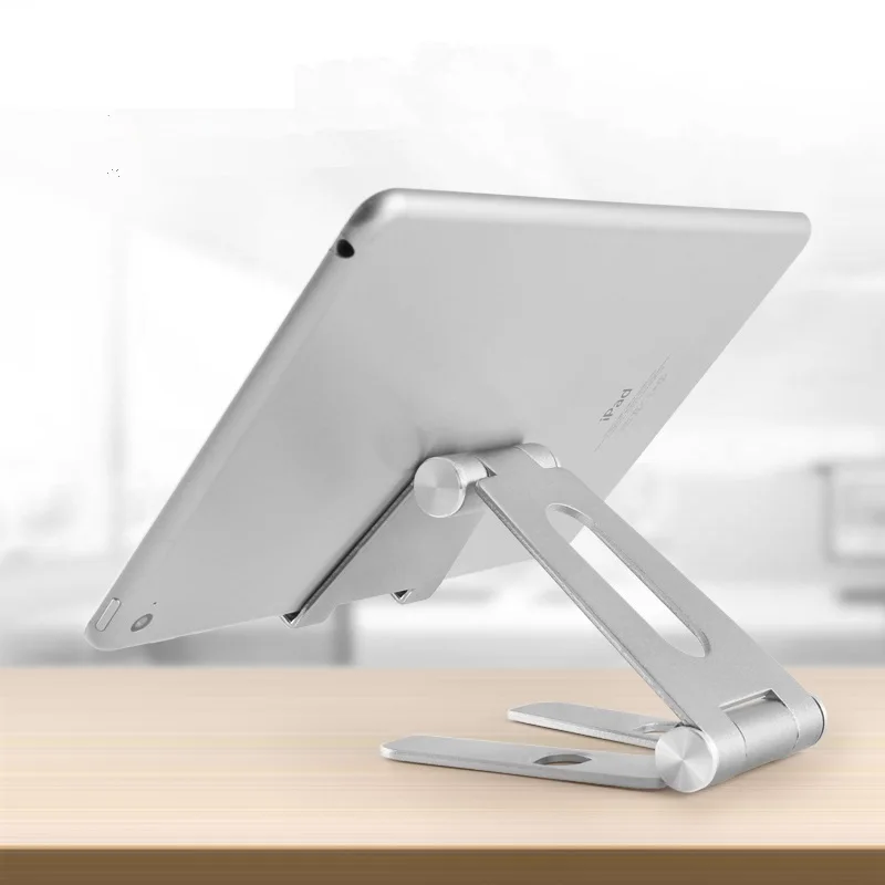 

Foldable Tablet Holder Aluminium Alloy Metal Phone Holder Rotatable Portable Tablet Holder for ipad pro air mini 1/2/3/4