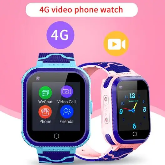 696 DF33Z Waterproof 4G Child Smart Watch Camera GPS WIFI Students Kids Children Smartwatch SOS Video Call Monitor Tracker DF33