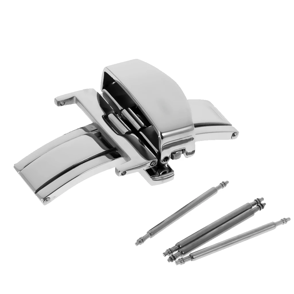 Застежка бабочка из нержавеющей стали застежка для часов 20 мм|Ремешки часов| |