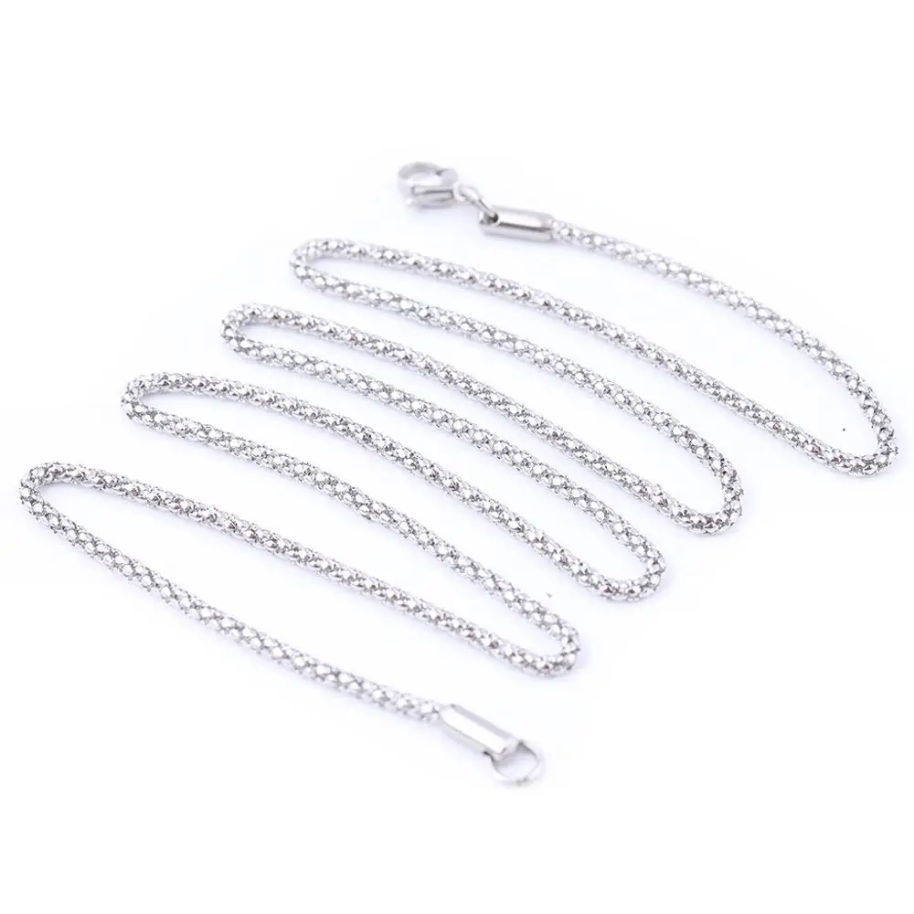 

Onwear 8pcs 54cm Long 2mm Thick Stainless Steel Diy Bulk Neclace Chains For Jewelry Making