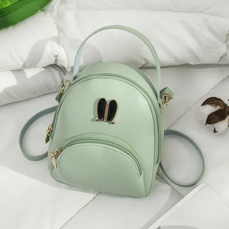 

5 Colors Brand New Women Girls Cosmetic Bag PU Leather Backpack Mini Rucksack Purse Travel Handbag Hot Fashion