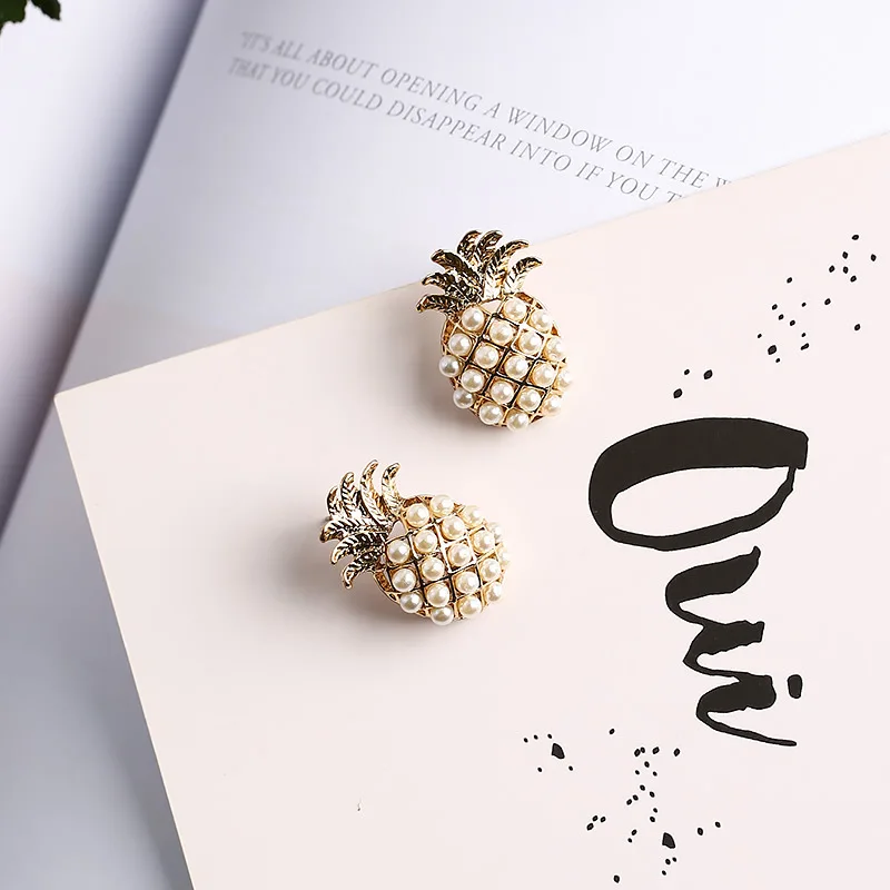 Корейские милые серьги для девочек корейские простые золотые с имитацией