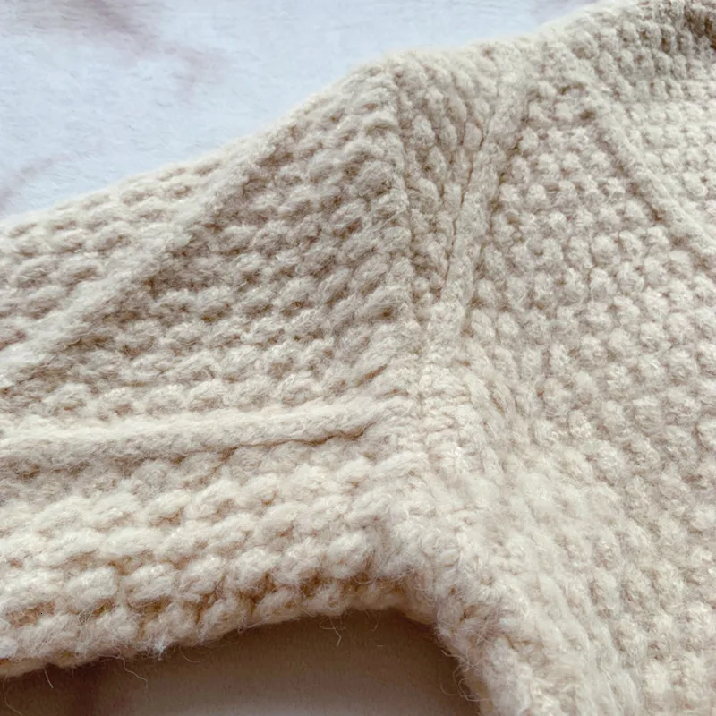 Женский винтажный однобортный Кардиган PEONFLY повседневный теплый вязаный свитер