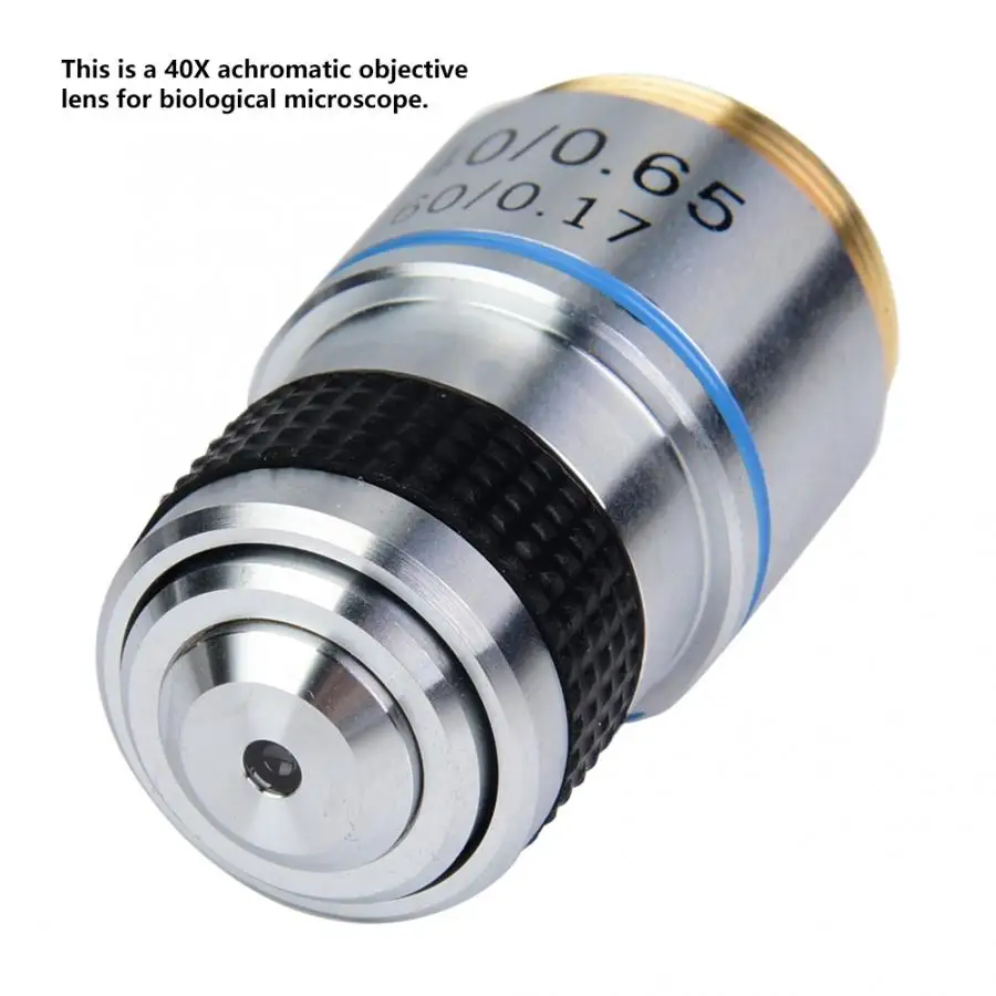 Ахроматические Объективы 40X 185 биологический микроскоп ахроматические 160/0.17
