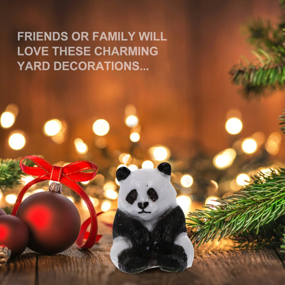 

8Pcs Decorative Panda Miniature Mini Garden Ornaments Landscape Decor