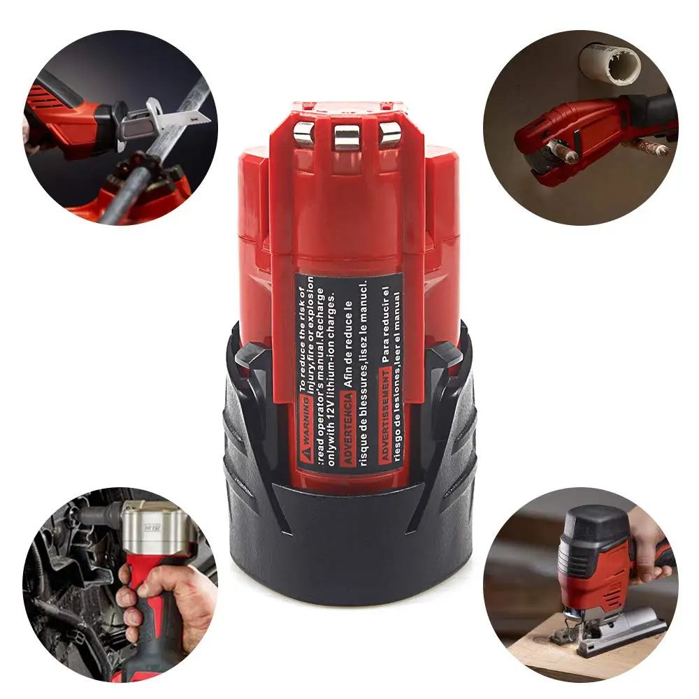 Waitley 12 V 2.5Ah аккумуляторная батарея для Milwaukee M12 XC беспроводные инструменты 2500mAh v