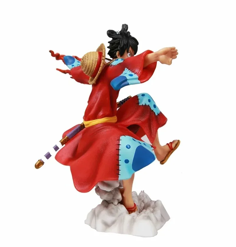 

NEW 21CM Anime One Piece Monkey D. Luffy fire punch kimono PVC Action Figure Model toys Figurine Kids Gift Doll Collectible