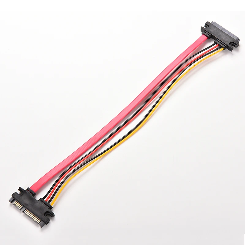Струйное 1 шт. 30 см 22Pin SATA кабель для мужчин и женщин 7 + 15 Pin Serial ATA данных Мощность