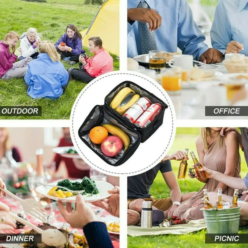 

Insulated Lunch Bag Box Adult Kid Men Women Thermal Cool Hot Food Storage Tote Large Portable Bag For Women Kids Students