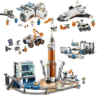urban space series 60228 rocket control center 60227 60226 building blocks childrens building blocks toy gift boy spacecraft