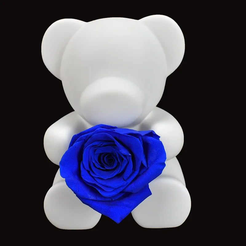 Сохраненные свежими розы плюшевый мишка Декро на День святого Валентина день