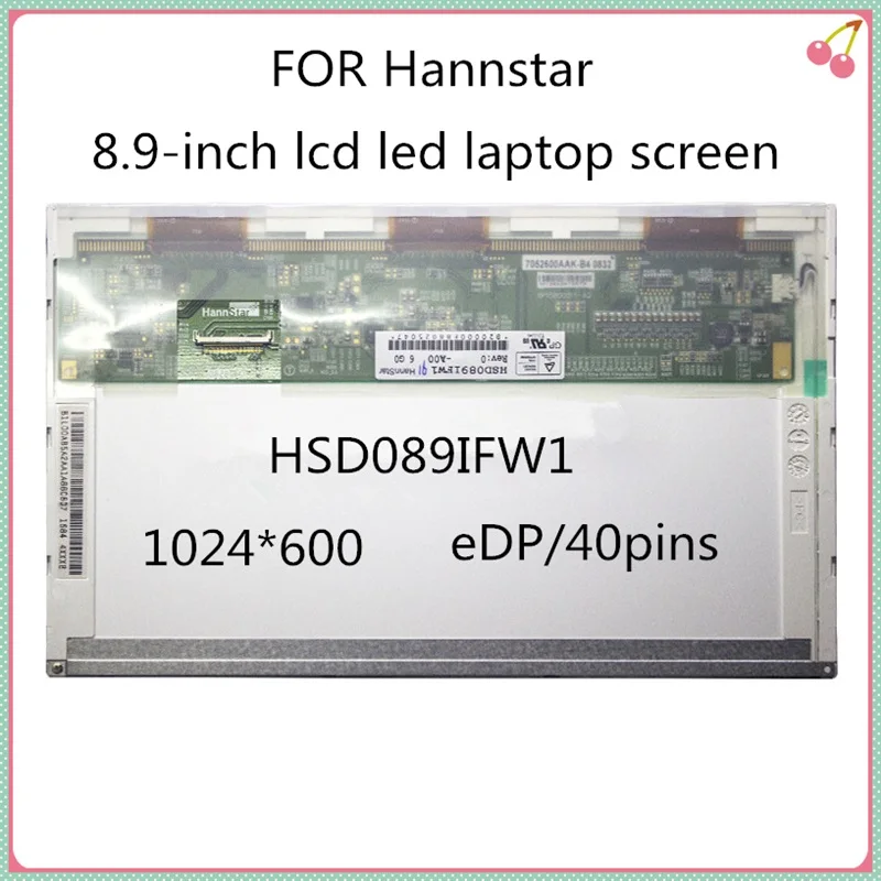 8 9 дюймов ЖК дисплей светодиодный ноутбука экран для Hannstar HSD089IFW1 A00 LP089WS1 TLA1 EDP/40
