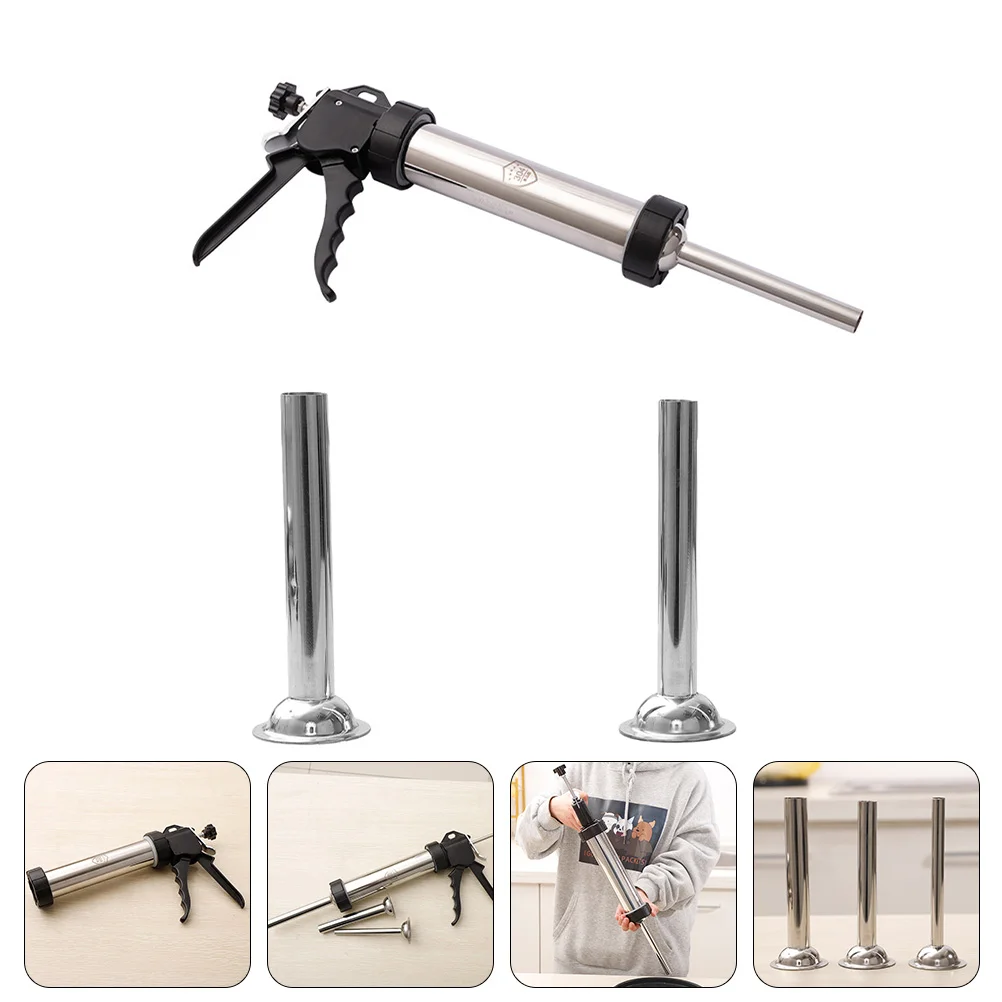 

1 комплект наполнителя воронки для изготовления колбасок, профессиональный наполнитель для мяса, ручной колбасный шприц