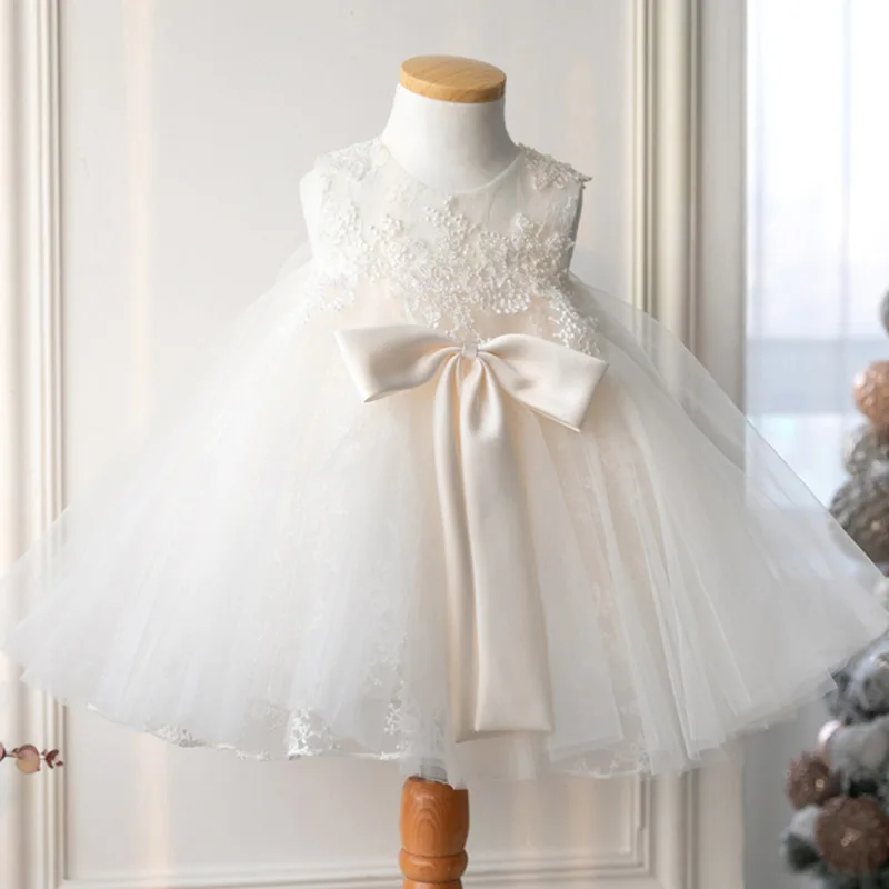 

Tutu Girl Baby Baptism Clothes Dress Sequin Tulle Girl Wedding Christening Gown Infant 1 Year Birthday Party Wear Vestidos