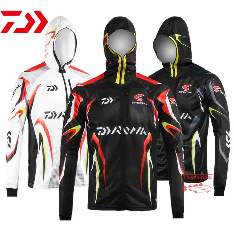 

2021 Daiwa Fishing Clothing Summer Outdoor Quick-drying Sun Protection Fishing Jacket Breathable Hooded Cycling Fishing Shirt