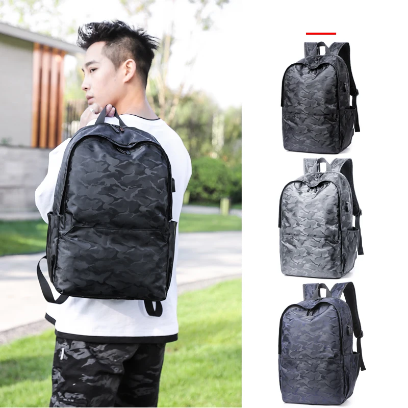 Камуфляжная повседневная мужская дорожная сумка с usb-разъемом и фиксированными