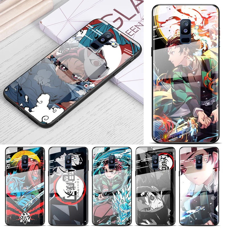 

Tempered Glass Cover Anime Demon Slayer For Samsung Galaxy A91 A81 A72 A71 A52 A51 A41 A31 A21S A11 A01 Phone Case