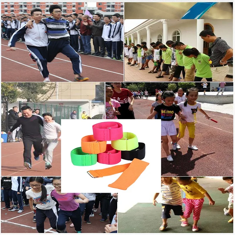 Трёхноговые повязки для детей и взрослых спортивные развлечения от 6 до 10 лет |