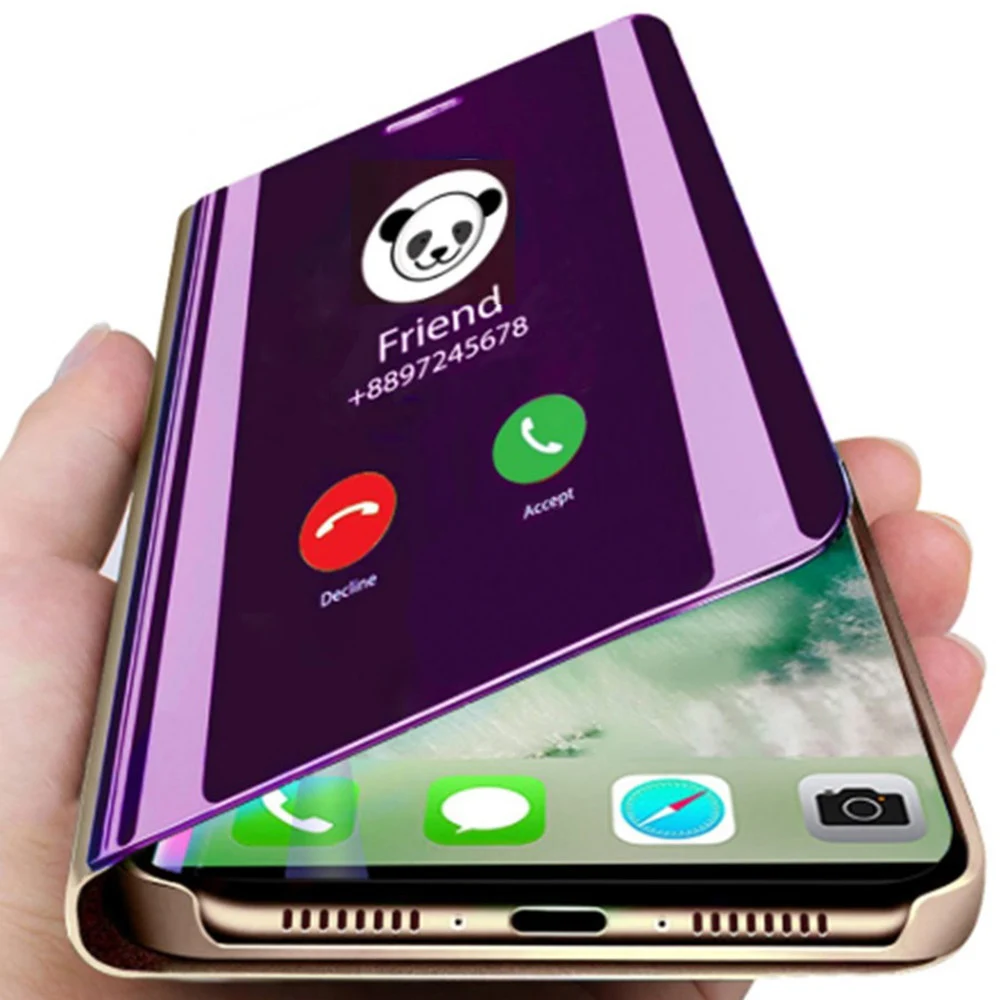 

Suitable for Huawei Honor P40 P30 P20 Mate 30 20 10 Pro Lite 9X 8X Nova 5T 7SE mobile phone case luxury smart mirror flip bumper