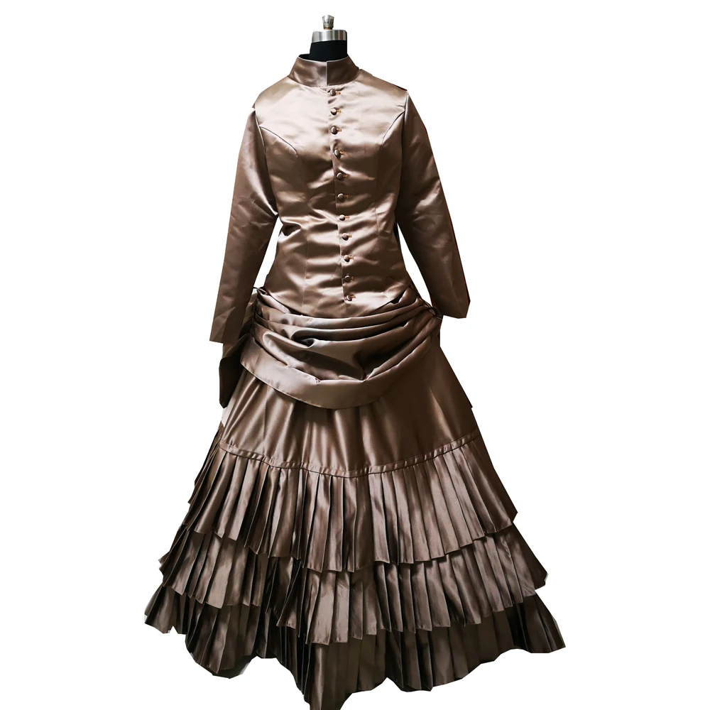 Новинка 2020 коричневые винтажные костюмы 18-й дюхата ретро Средневековый