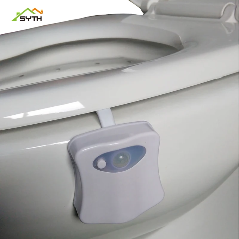 Светодиодный светильник для унитаза 8 цветов индукционный ночник подвесное