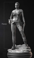 124 75mm 118 100mm resin model game characters lara figure unpainted no color rw 099