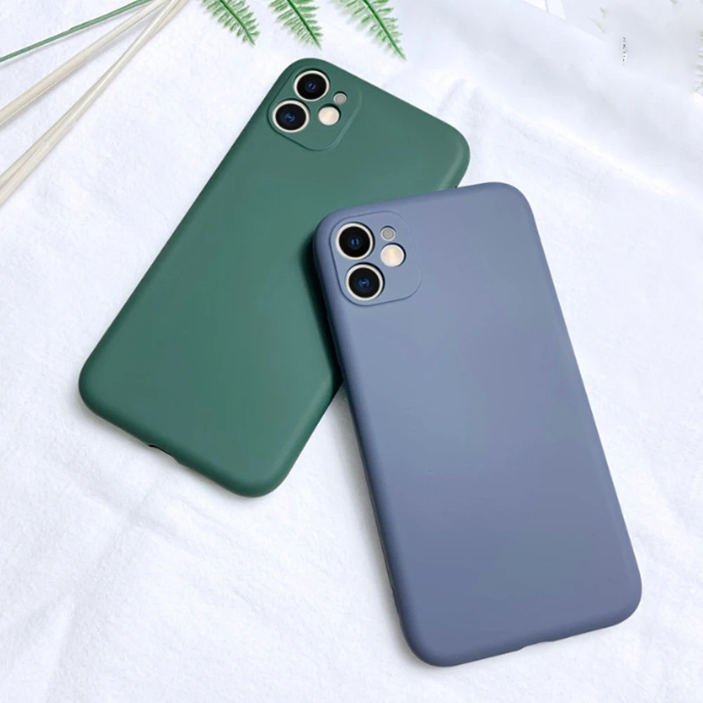 Новый простой Матовый жидкий силиконовый чехол для Apple iPhone11 Pro X XS XR Max 6 6S 7 8 Plus