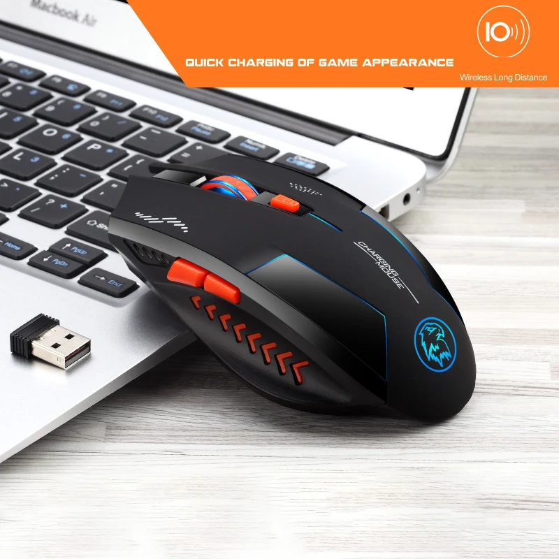 Мышь компьютерная беспроводная 2400DPI встроенная литиевая батарея 2 4 ГГц |