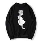 Винтажная Толстовка Junji Ito с рисунком аниме жуткая манга японская ужасная кавайная Милая Толстовка для девушек Мужской пуловер Толстовка уличная одежда Харадзюку