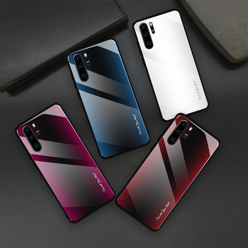 Противоударный чехол из закаленного стекла для телефона huawei Honor 20 9X8X10 P20 mate 20 Lite P30 Pro Y9 Prime Y7 Pro градиентный чехол