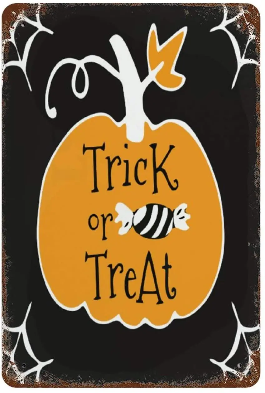 Металлический жестяной знак VinMea, алюминиевый знак на Хэллоуин, Настенный декор, металлический знак, общественная вывеска, декоративный знак 18x12 дюймов