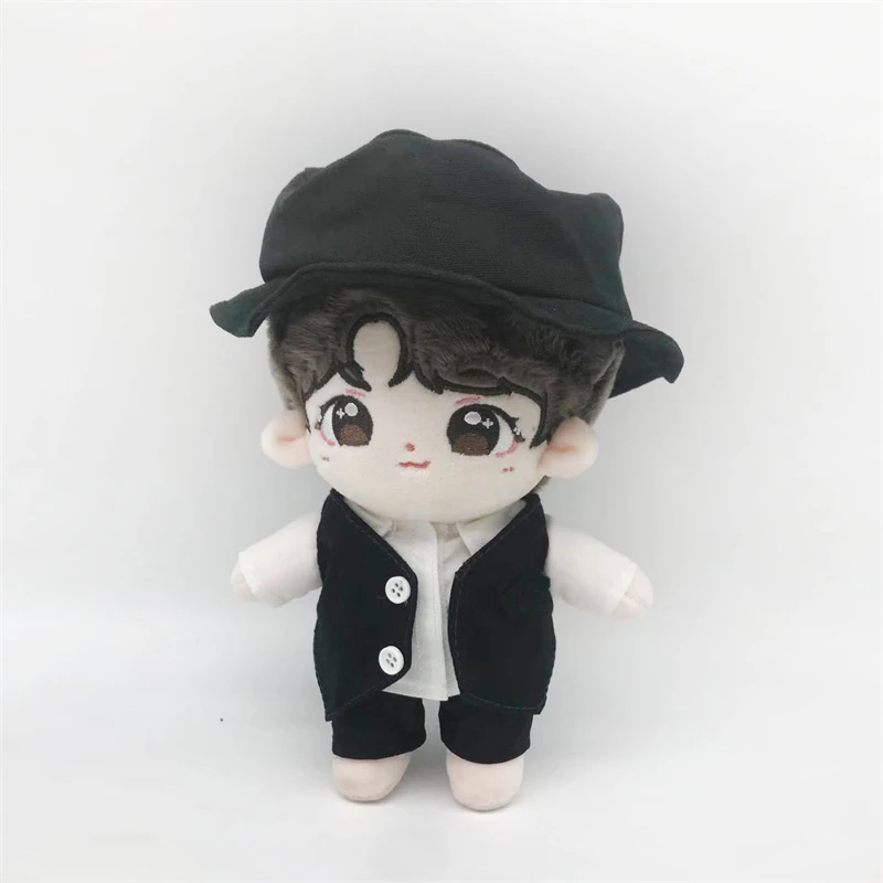 

Cosmile Kpop звезда Цзян Тао 20 см плюшевая кукла хлопок с одеждой одежда шляпа игрушка мягкая Милая Cos Рождественский подарок C