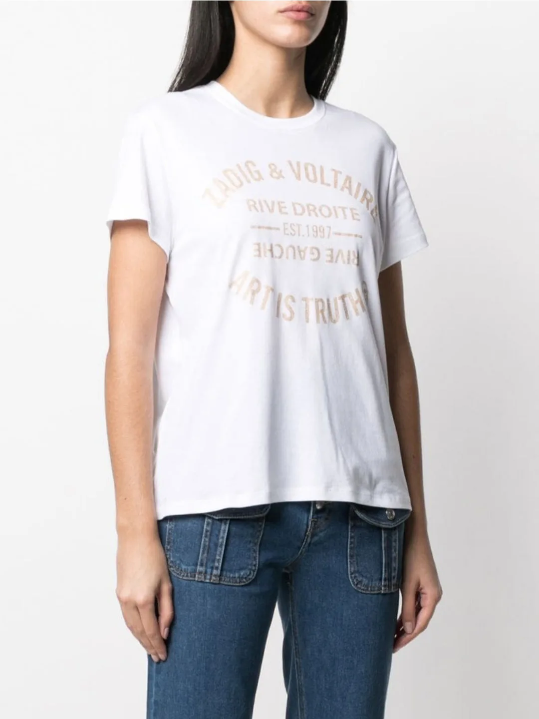 

2021 Spring and Summer Round Neck Letter Loose T-shirt