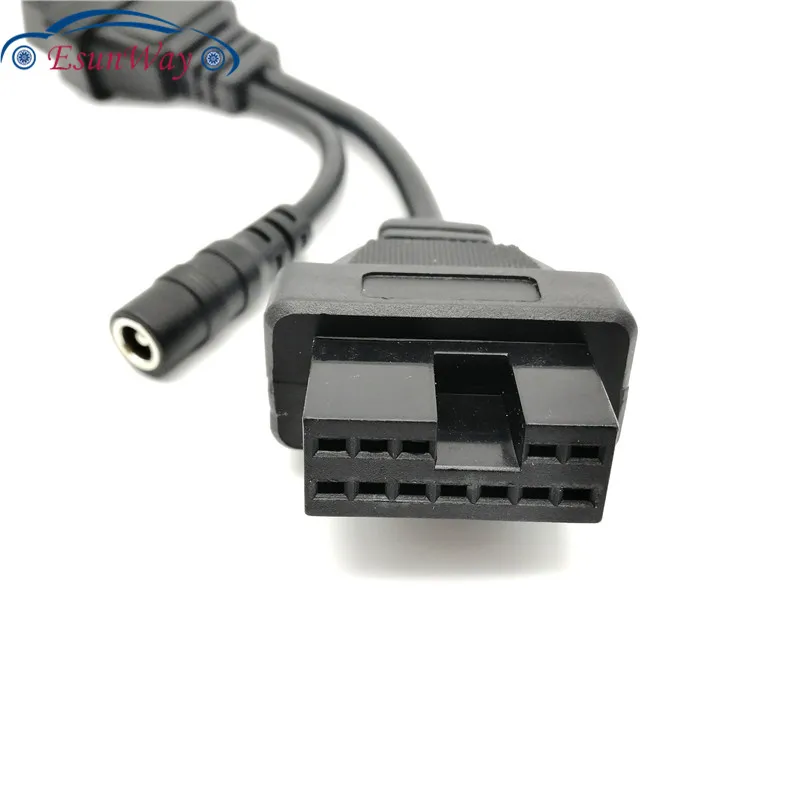 OBD2 OBDII кабель для MITSUBISHI 12pin до 16Pin адаптер Разъем диагностический сканер