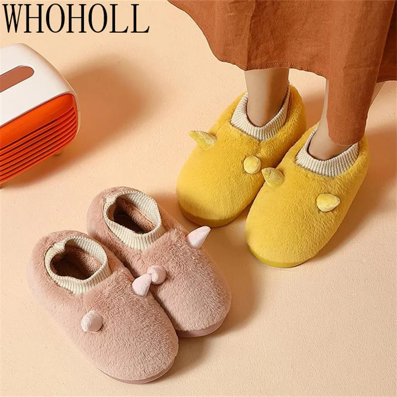 Pregnant Shoes Winter Autumn Man Women Couples Home Slippers indoor Warm Lovely Non Slip Household Cover Heel slippers