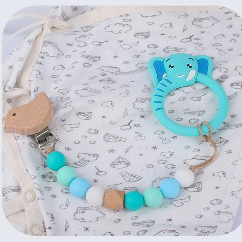 Chupete de silicona con dibujos animados para beb&eacute;, cuidado de la dentici&oacute;n, sin BPA, collar de juguete-3