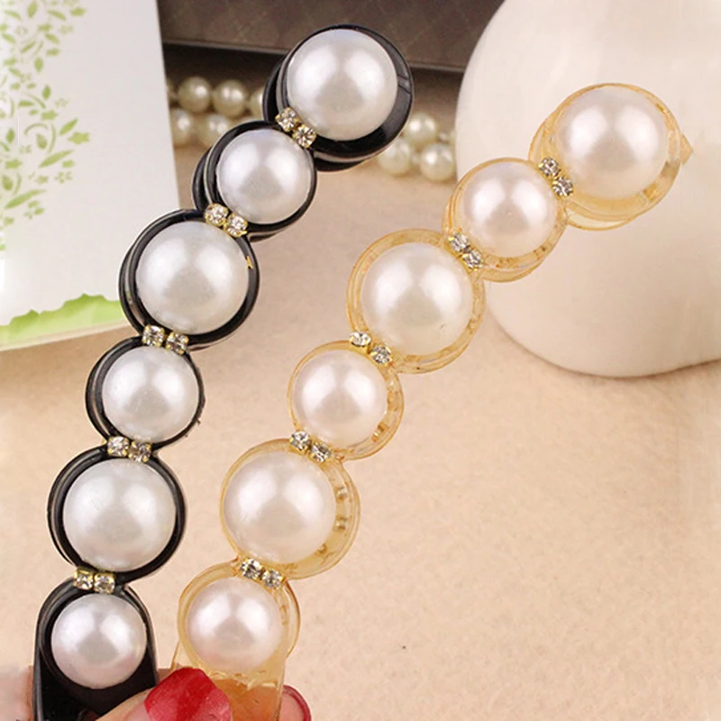 Корейские перламутровые заколки для волос с хвостиком когти шпильки головные