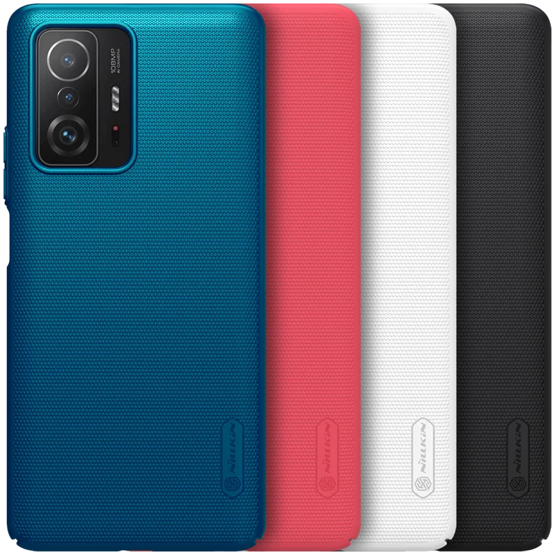 

Nillkin Case For Xiaomi 11T /11T Pro Super Frosted Shield PC Salient Point Matte Back Cover Wear Resistant Anti-Skidding
