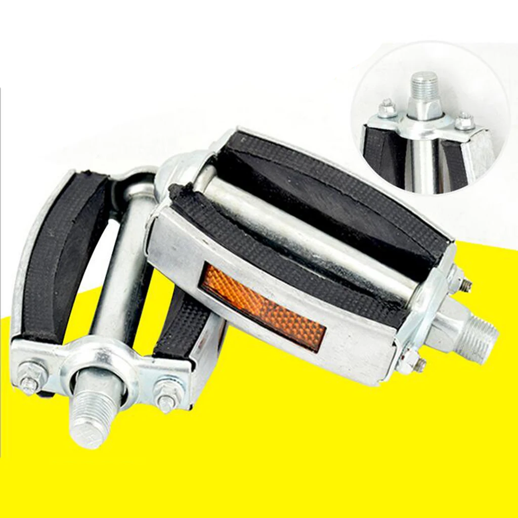 Классический ластик блок велосипедные педали с отражателем 9/16 'стальной