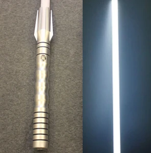 silver-white ZJW YDD светильник саблей с когтями игрушки 100 см 6 цветов светильник саблей металлический меч RGB лазер джедай ситх люк светильник саблей металлическая ручка меч - Цвет: silver-white