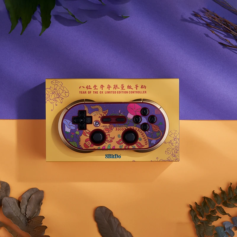 2021 8BitDo New Year Limited Edition Controller for Switch Windows macOS Steam Android N30 Pro2 Wireless Bluetooth Gamepad