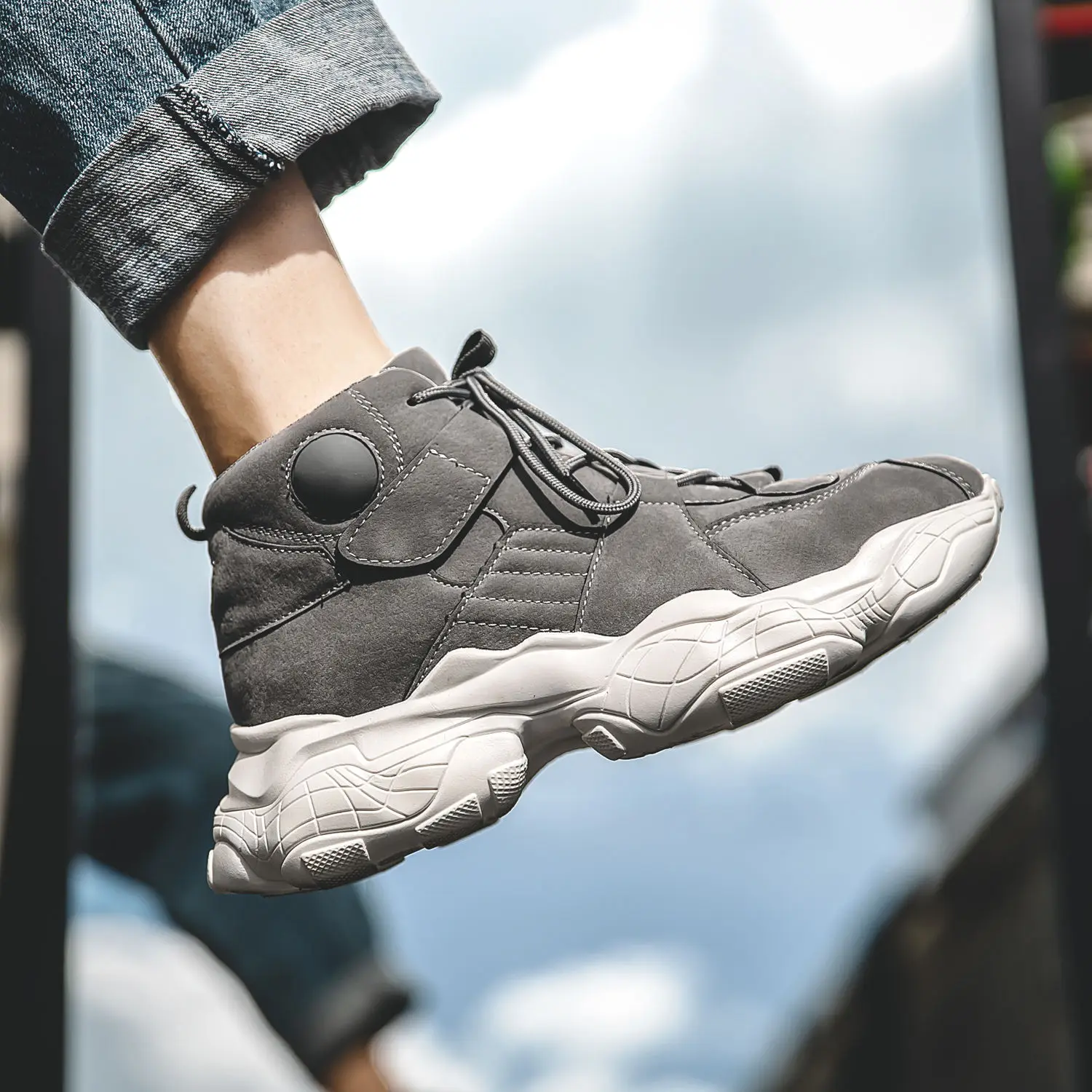 Мужские кроссовки на массивной платформе; zapatillas hombre; Новинка; мужские баскетбольные кроссовки; нескользящая Противоударная спортивная обувь для пробежек; Basket Homme