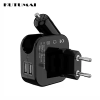 2 in 1 home car charger foldable travel wall charger adapter mobile phone usb charger for iphone 6 7 8 samsung xiaomi huawei